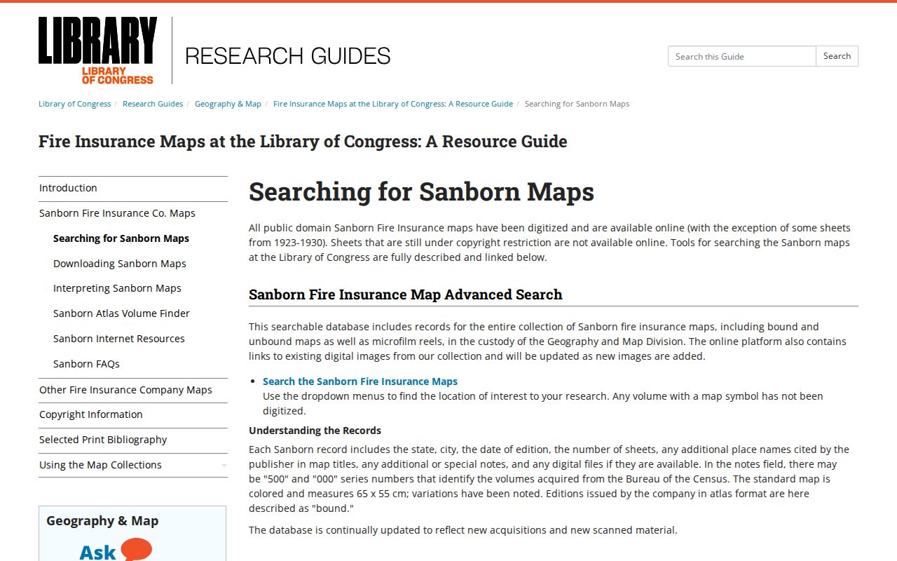 Tyler city directory address research with Sanborn map guidance