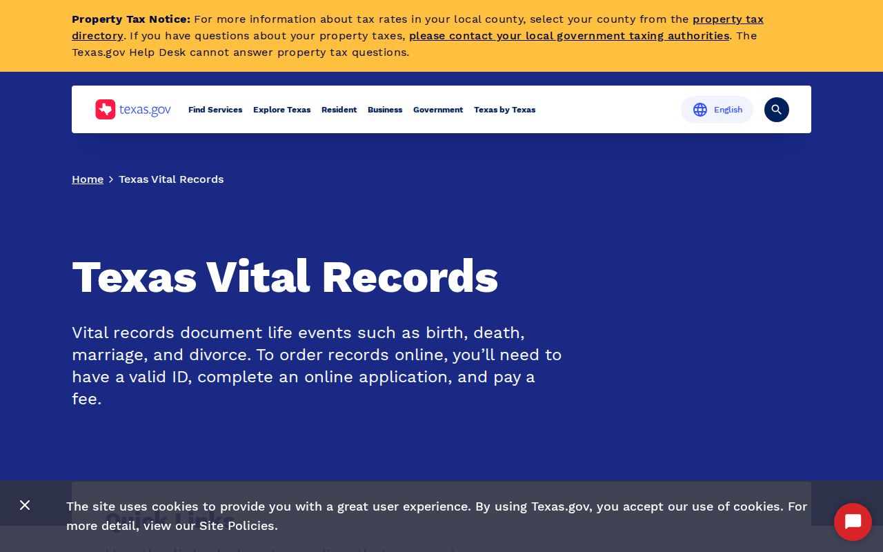 Tyler residents directory Texas vital records overview