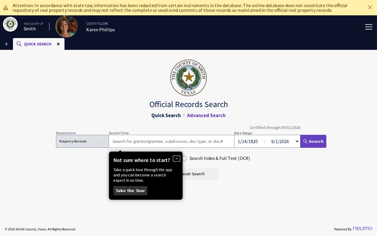 Tyler previous residents deed and grantor grantee search